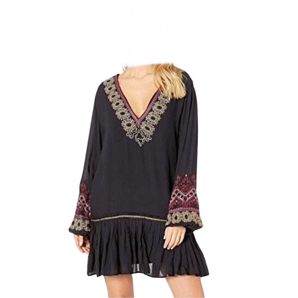 Free People Dresses & Skirts - Free People Wild One Embellished Mini Dress Size Medium